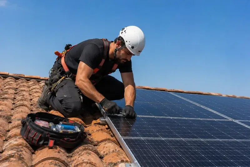 Maintenance et monitoring de panneaux solaires à Pointis-de-Rivière